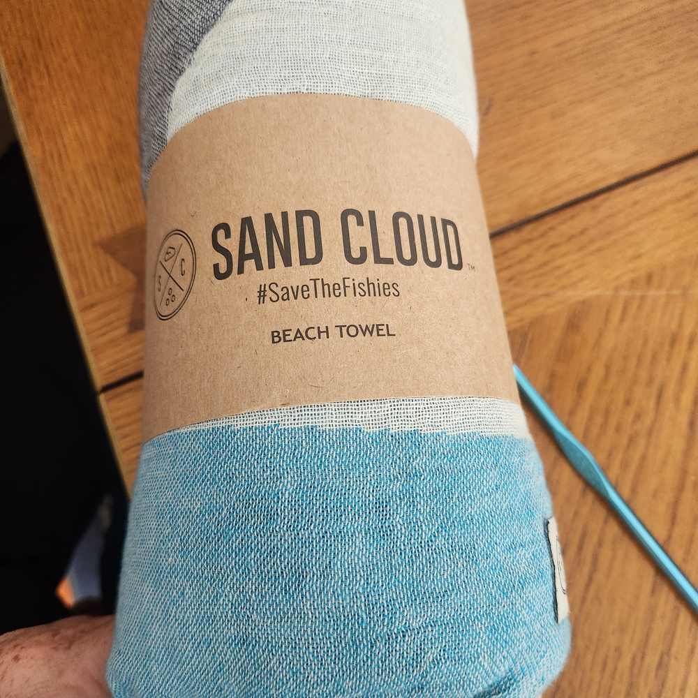 Blue and Gray Beach Towel for Bath
